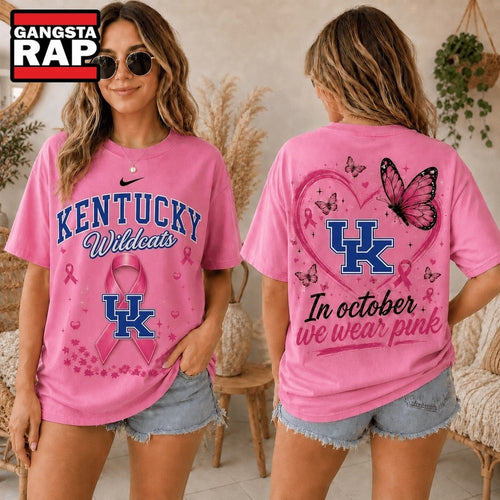 Kentucky Wildcats 2026 NCAA Pink October Breast Cancer Awareness Fan Pride Unisex T Shirt