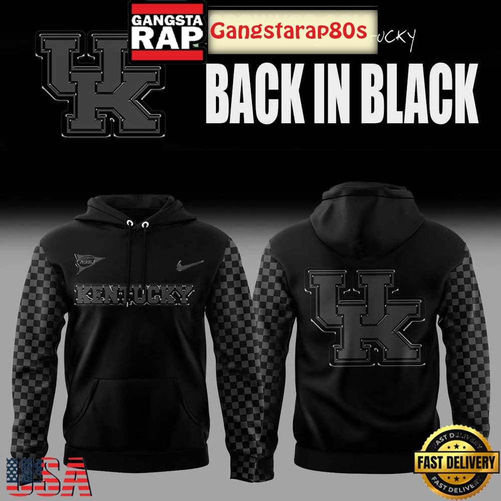 Kentucky Wildcats Back In Black New Design Unisex Hoodie