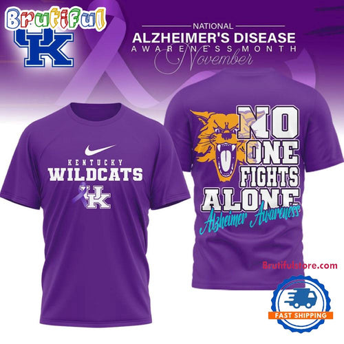 Kentucky Wildcats NCAA Alzheimer Awareness November Unisex 3D Shirt