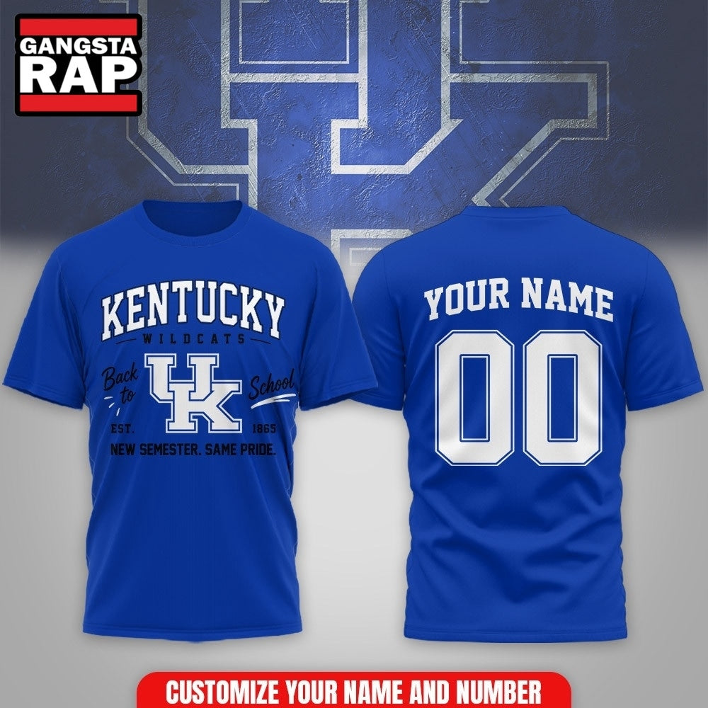 Kentucky Wildcats NCAA Campus Pride Back to School 2026 Personalized 3D Shirt