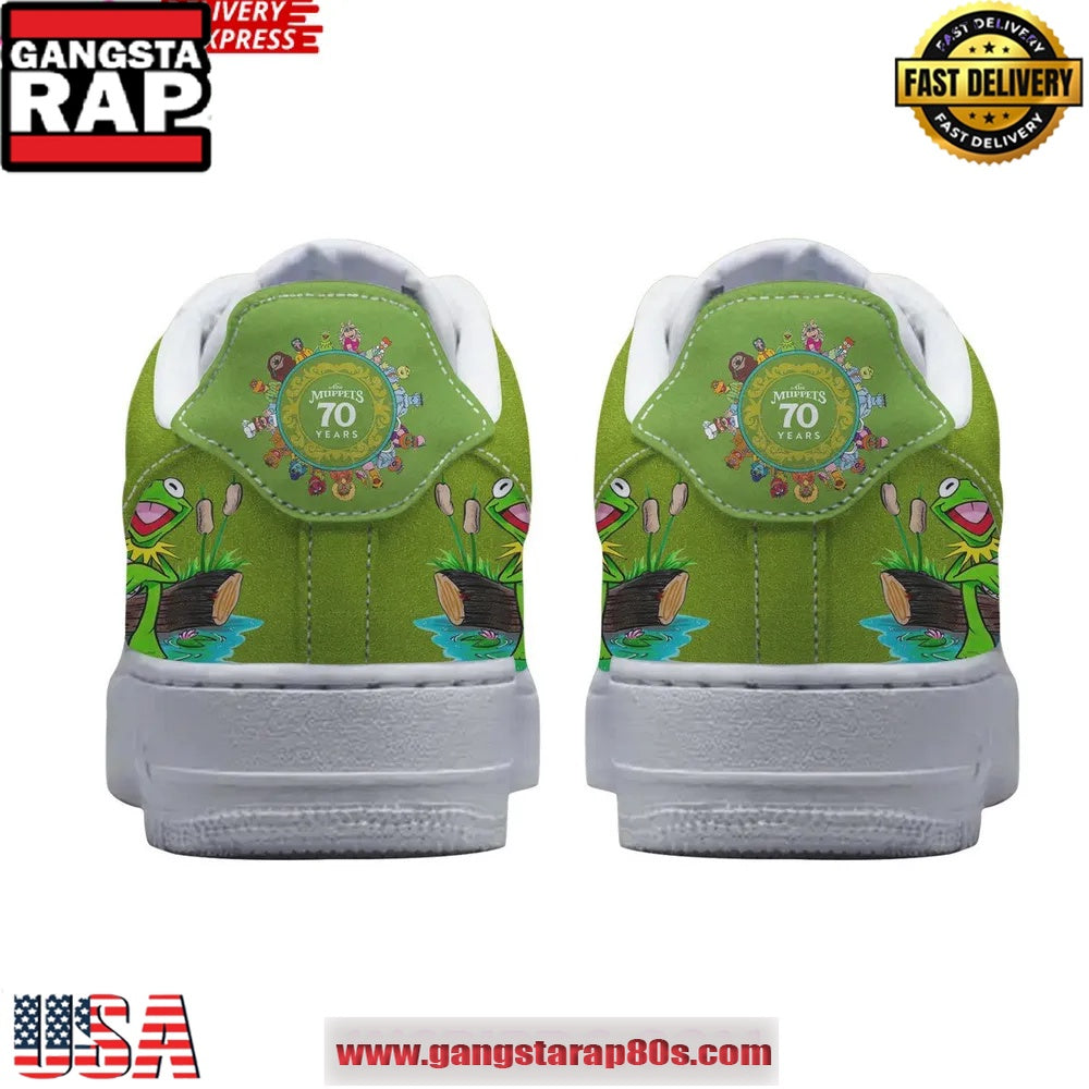 Kermit the Frog Limited Edition Air Force 1 Running Sneakers Shoes