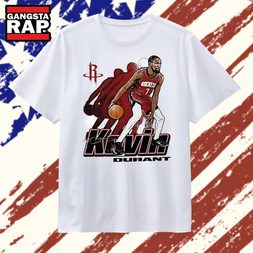 Kevin Durant Houston Rockets Signature 7 Retro Vibe Graphic T Shirt , Vintage Trending Shirt
