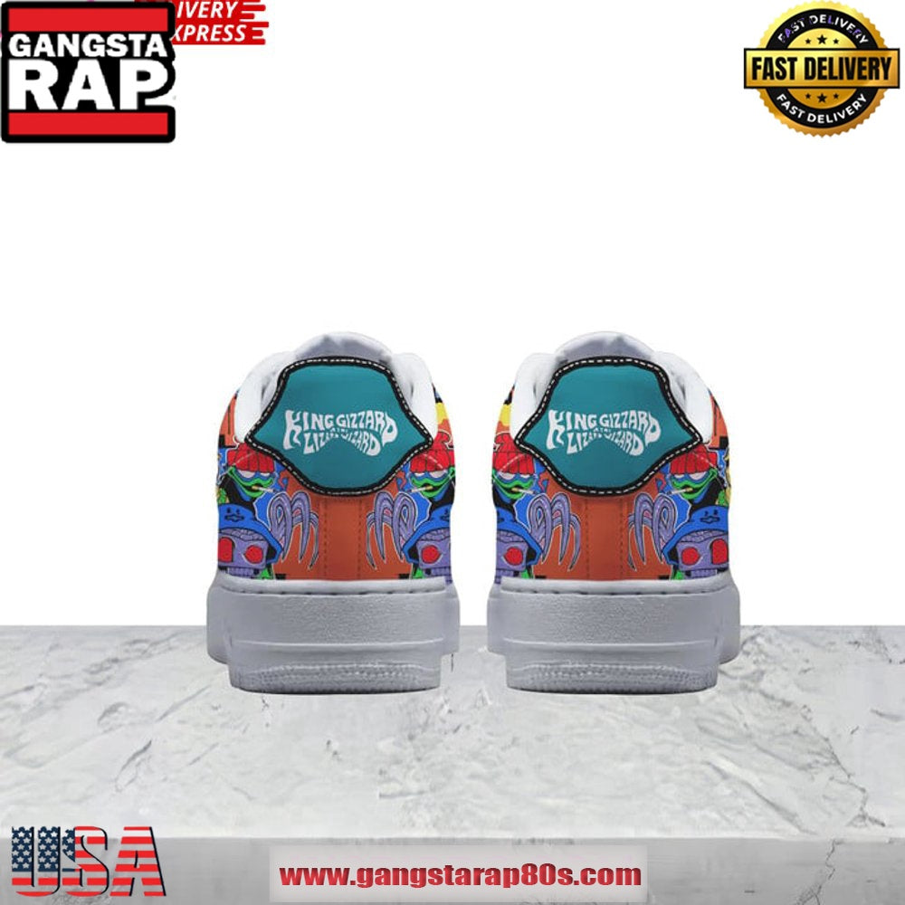 King Gizzard & The Lizard Wizard Nike Air Force 1 Sneakers Shoes