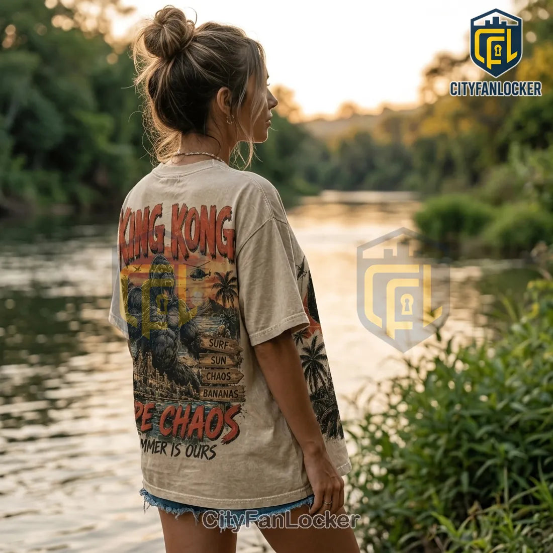 King Kong Vintage Wash Summer T-Shirt