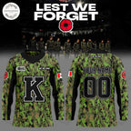 Kingston Frontenacs Special Canadian Last We Forces Uniforms 2025 Hockey Jersey