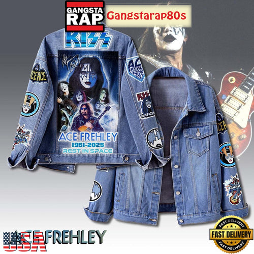 Kiss Ace Frehley 1951 2025 New Edition Denim Jacket