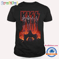 KISS Conjuring Flames Halloween Unisex T Shirt