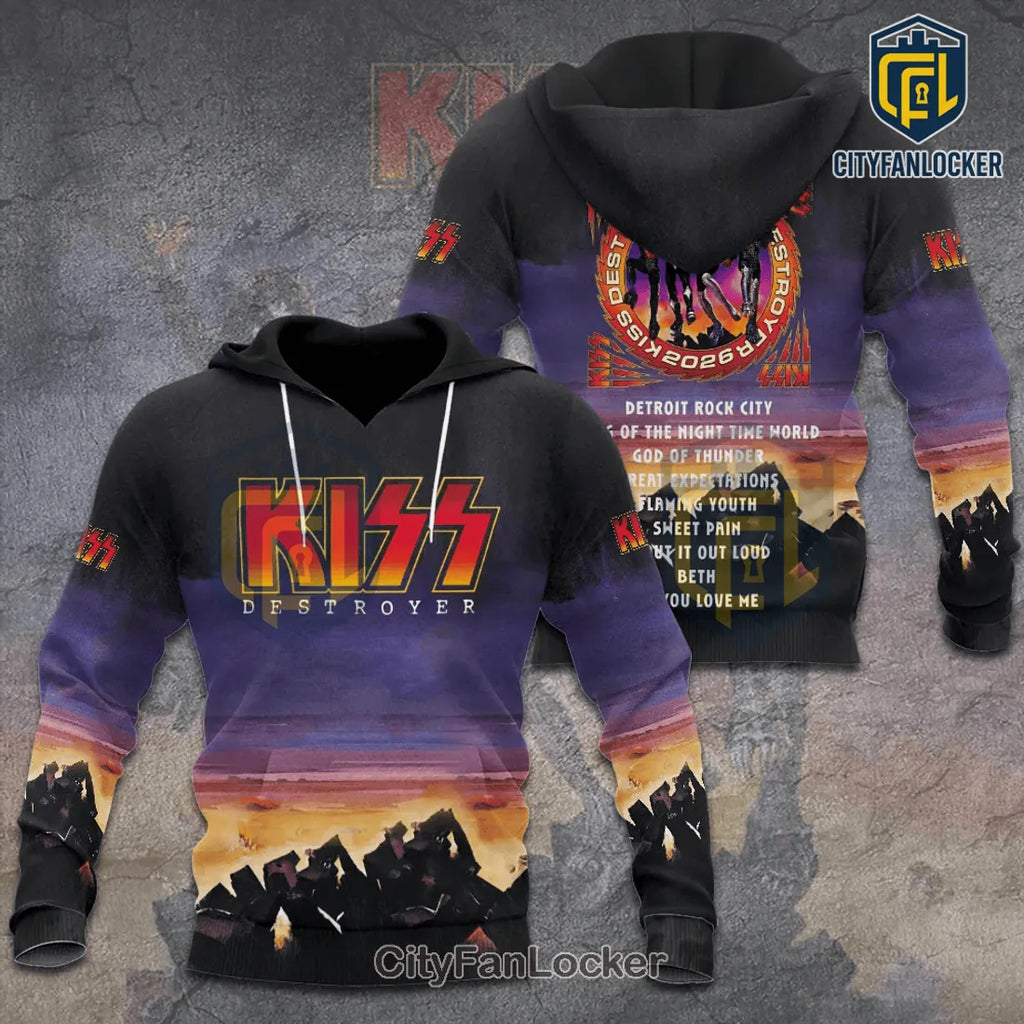 KISS Destroyer Album 2026 Edition Pullover Hoodie