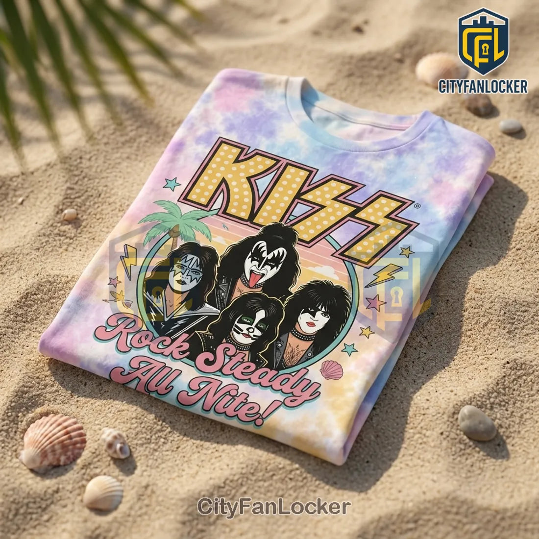 KISS Rock Band Premium Beach Van Pastel Summer Shirt