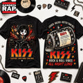 KISS Rock & Roll All Nite Graphic Chibi T Shirt , Music Trending 3D Shirt