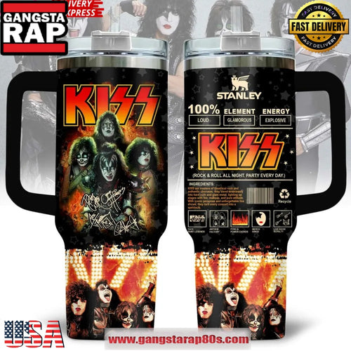 KISS Rock & Roll Special Stanley Tumbler Cup 40oz
