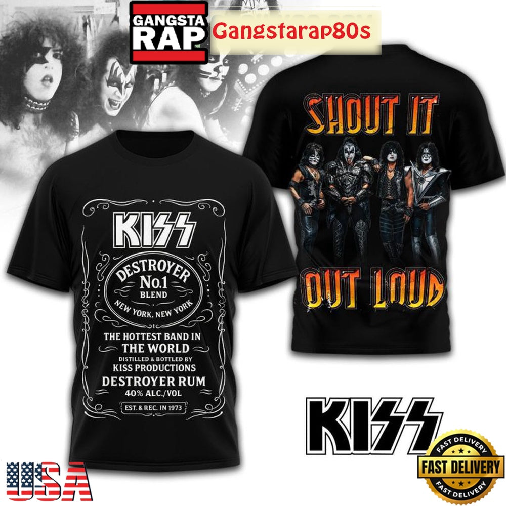 Kiss Shout It Out Loud All Over Print Shirt