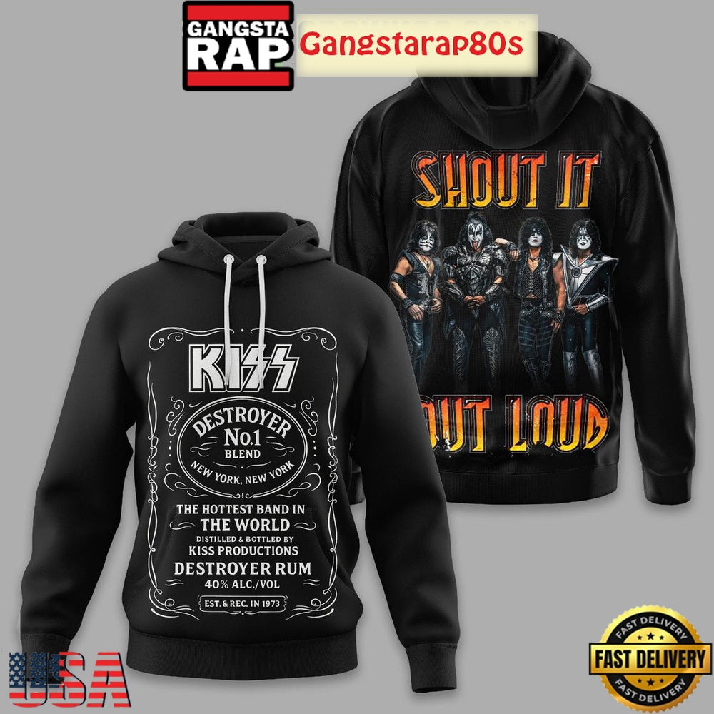 Kiss Shout It Out Loud Unisex Hoodie