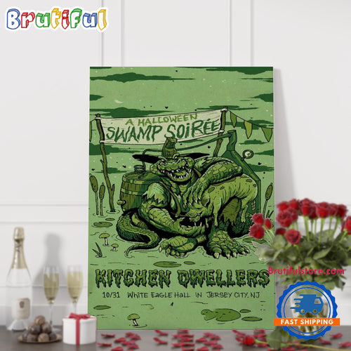 Kitchen Dwellers Halloween White Eagle Hall Jersey City NJ Oct 31 2024 Event Poster Canvas Art