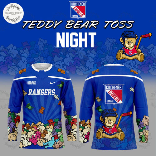 Kitchener Rangers Teddy Bear Toss 2025 Hockey Jersey