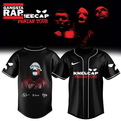 KNEECAP FENIAN TOUR Signature 2026 New Design Baseball Jersey , Music Fans Jersey Shirt
