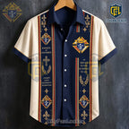 Knights of Columbus Navy Blue Hawaiian Shirt