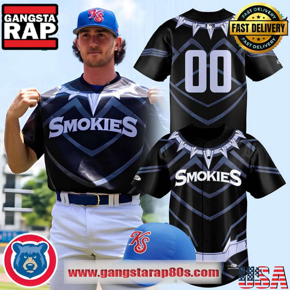 Knoxville Smokies Marvel Super Hero Night Special Design Custom Baseball Jersey Shirt