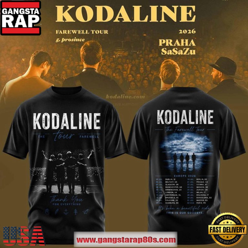 Kodaline Farewell Tour 2026 This Is Our Goodbye All Over Print T Shirt