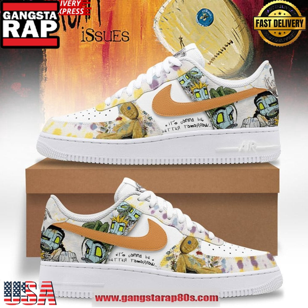 Korn Gojira Nike Special Edition Air Force 1 Running Sneakers Shoes