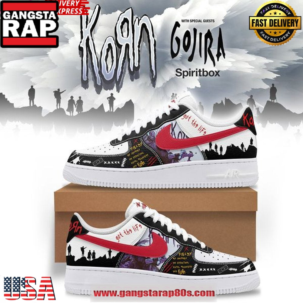 Korn Got the Life Limited Edition Air Force 1 Sneakers Shoes