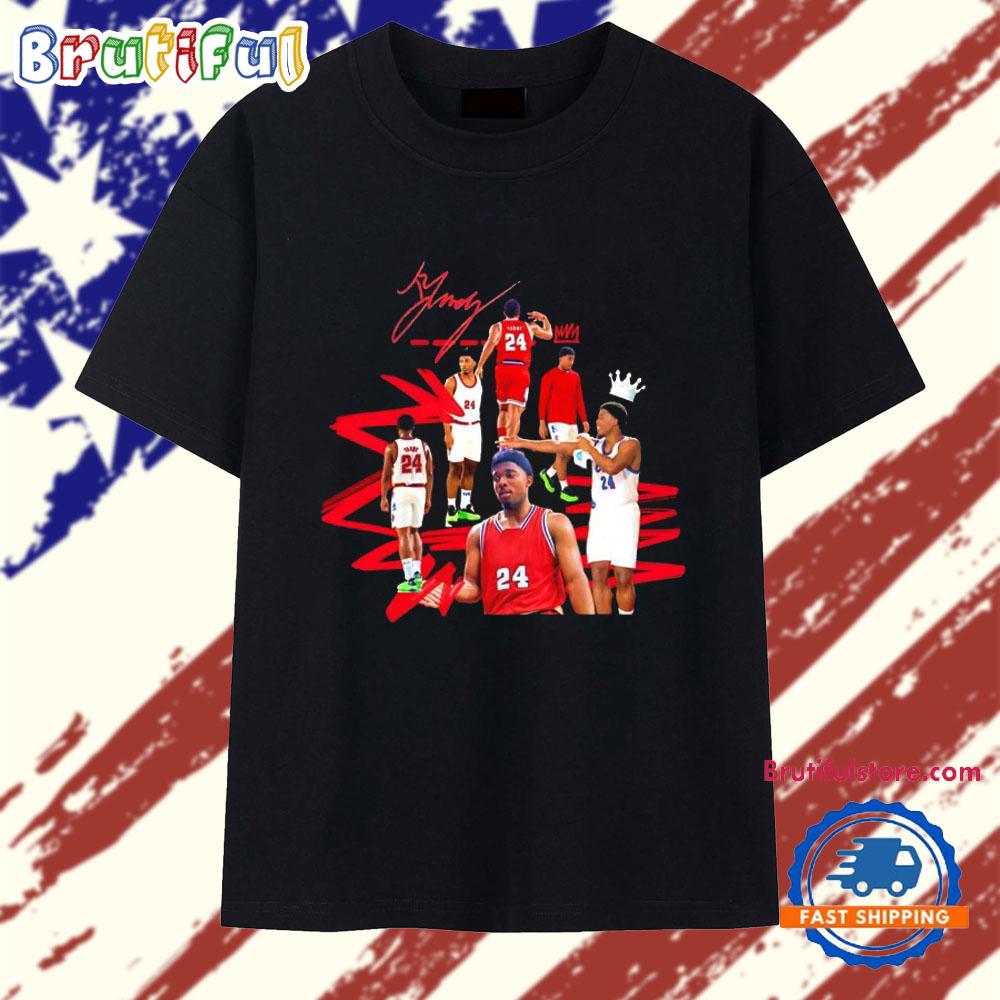 Kyky Tandy Number 24 Jacksonville State Basketball Collage T Shirt