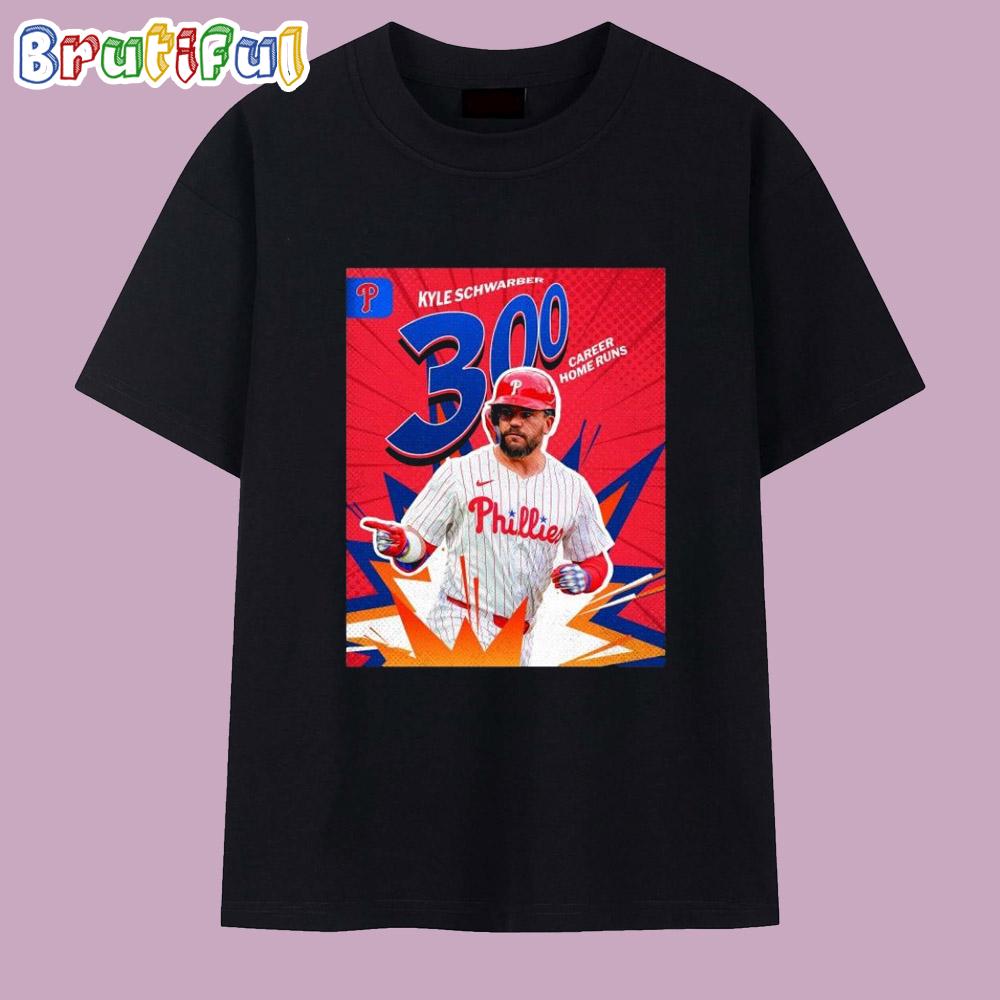 Kyle Schwarber Becomes The 11th Active Player With 300 Career Home Runs T Shirt