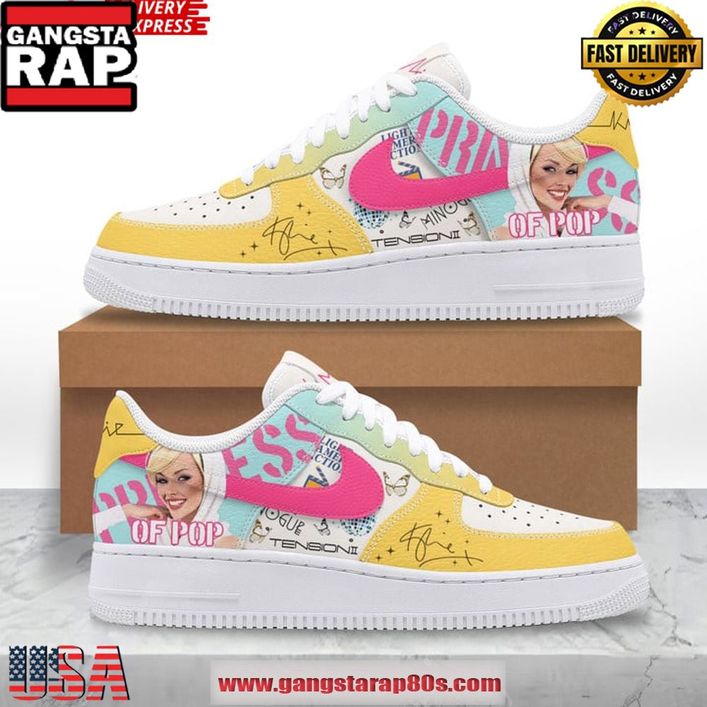 Kylie Minogue Princess of Pop Limited Edition Air Force 1 Sneakers Shoes