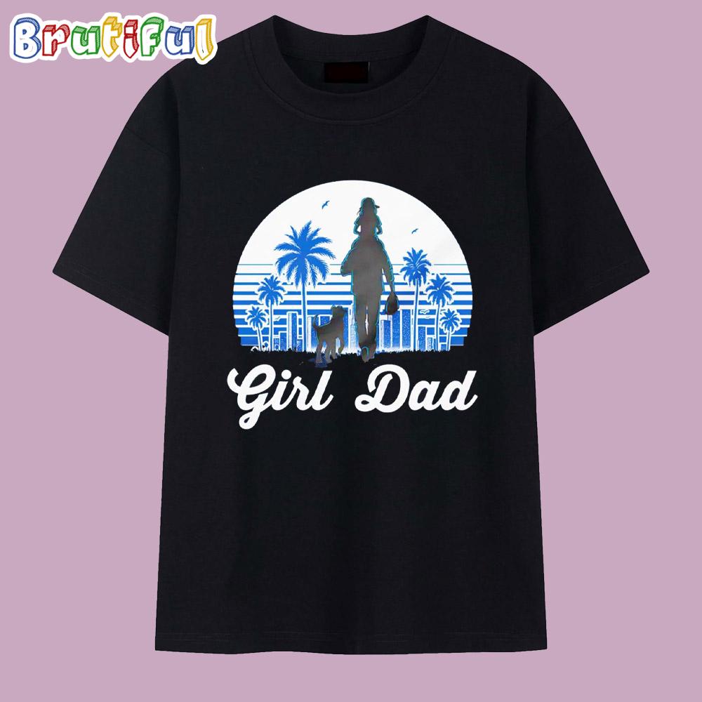 La Dodgers Girl Dad 2025 T Shirt