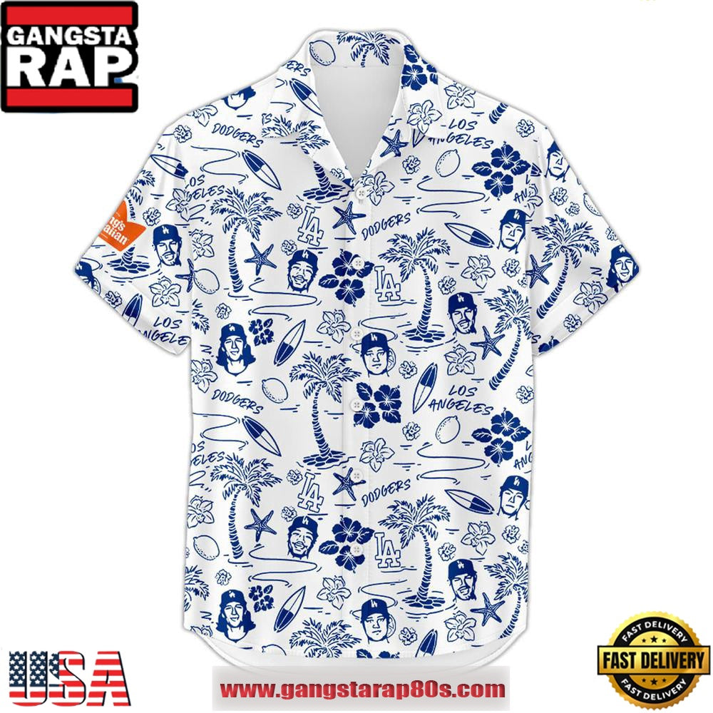 LA Dodgers Hawaiian Night Limited Edition Hot Summer Hawaiian Shirt