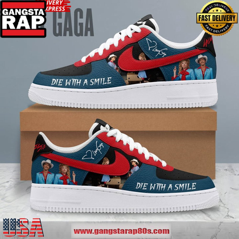 Lady Gaga Die With A Smile Limited Edition Air Force 1 Sneakers Shoes