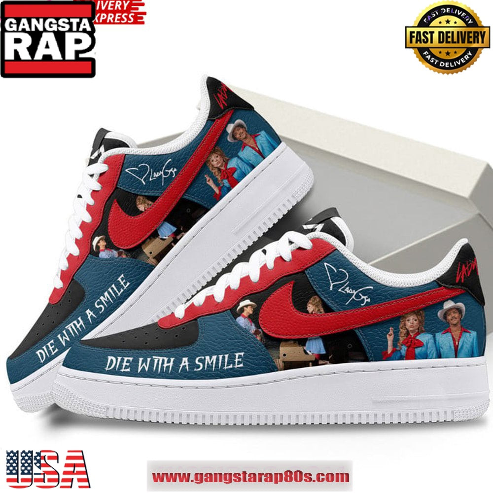 Lady Gaga Die With A Smile Limited Edition Air Force 1 Sneakers Shoes