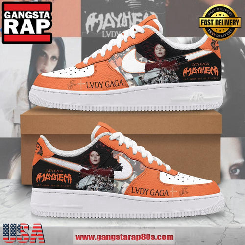 Lady Gaga MayHem Special Edition Air Force 1 Running Sneakers Shoes