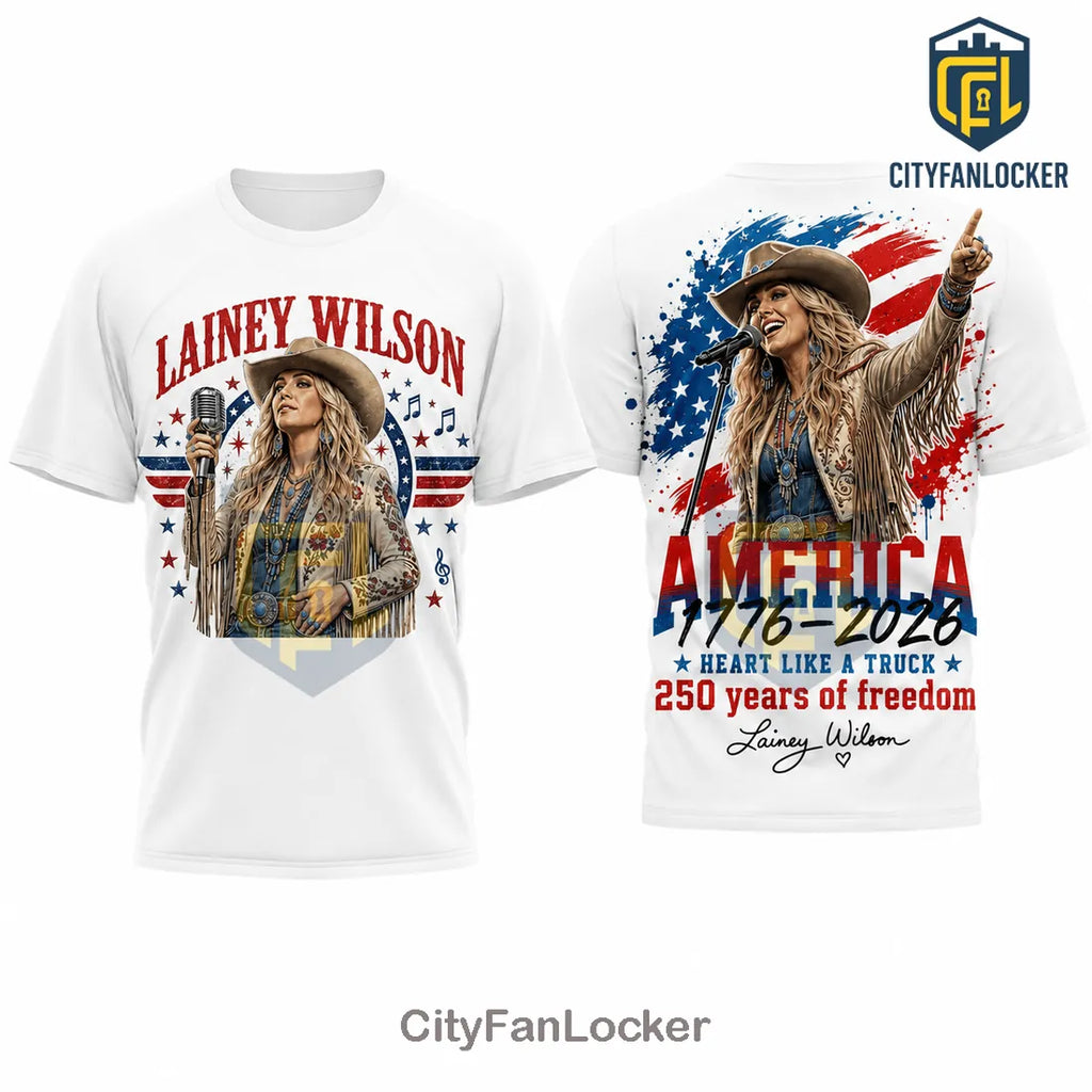 Lainey Wilson American Freedom 1776-2026 T-Shirt