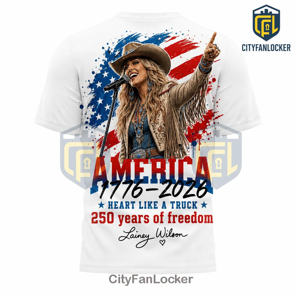 Lainey Wilson American Freedom 1776-2026 T-Shirt
