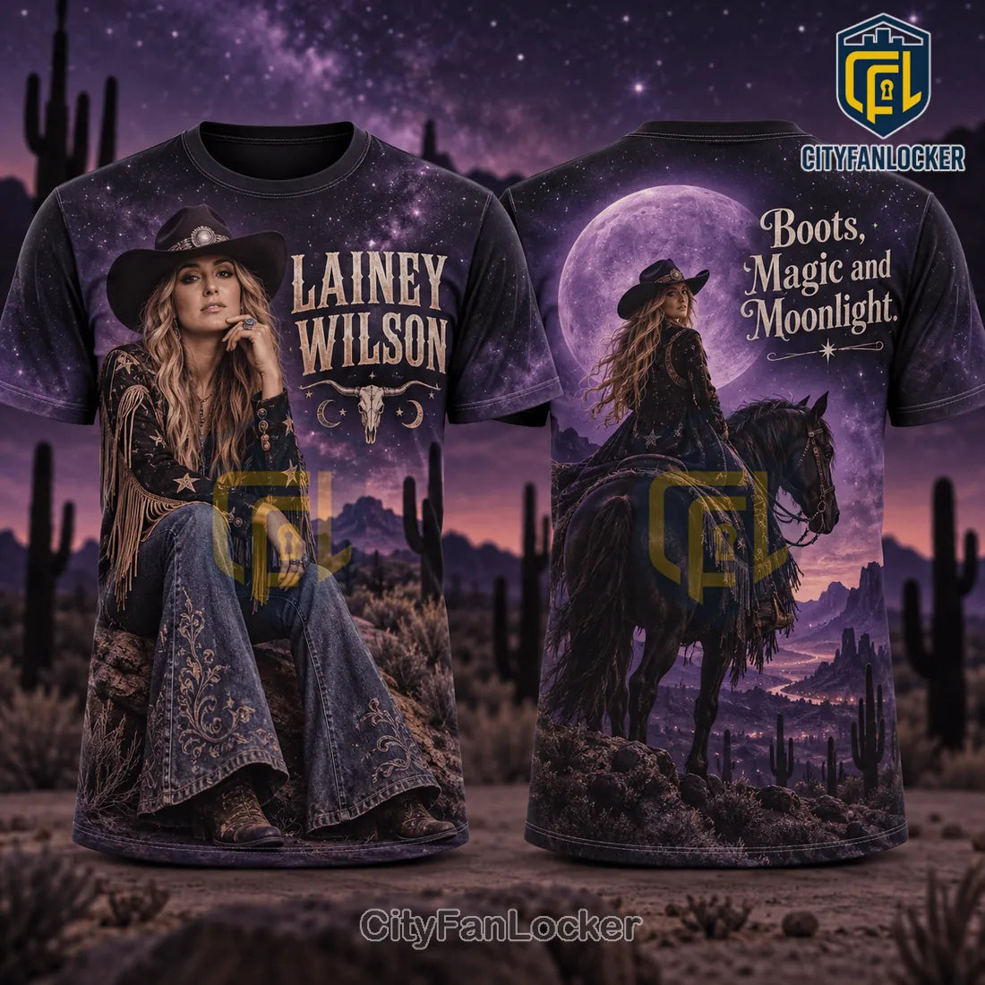 Lainey Wilson Purple Western Shirt