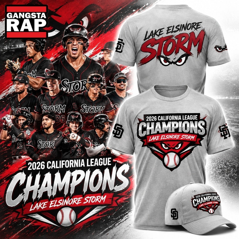 Lake Elsinore Storm 2026 California League Champions Limited Edition 3D Shirt