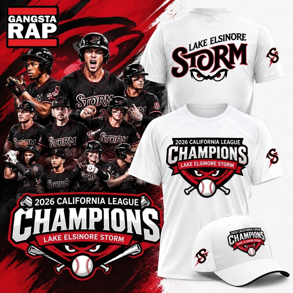 Lake Elsinore Storm 2026 California League Champions White T Shirt