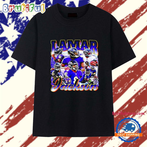 Lamar Jackson Baltimore Ravens Graphic T Shirt