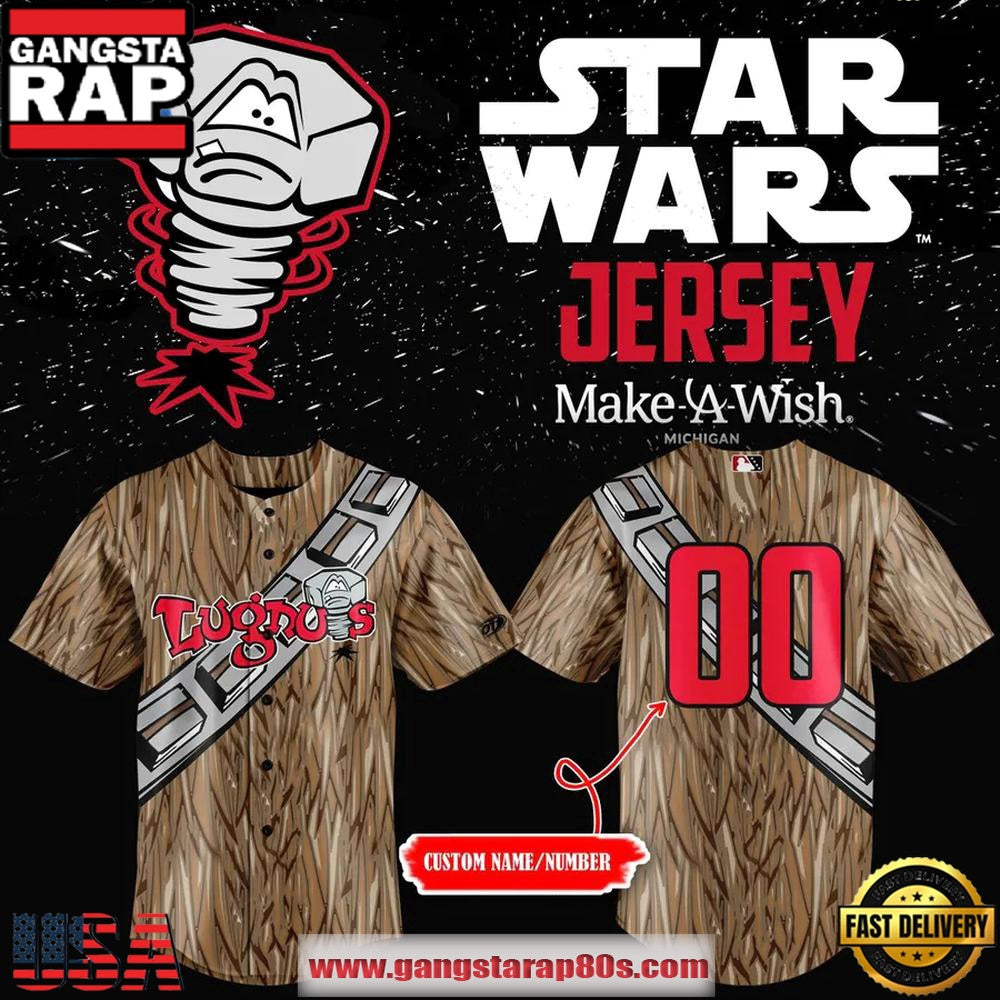 Lansing Lugnuts x Star Wars Limited Edition Custom Baseball Jersey