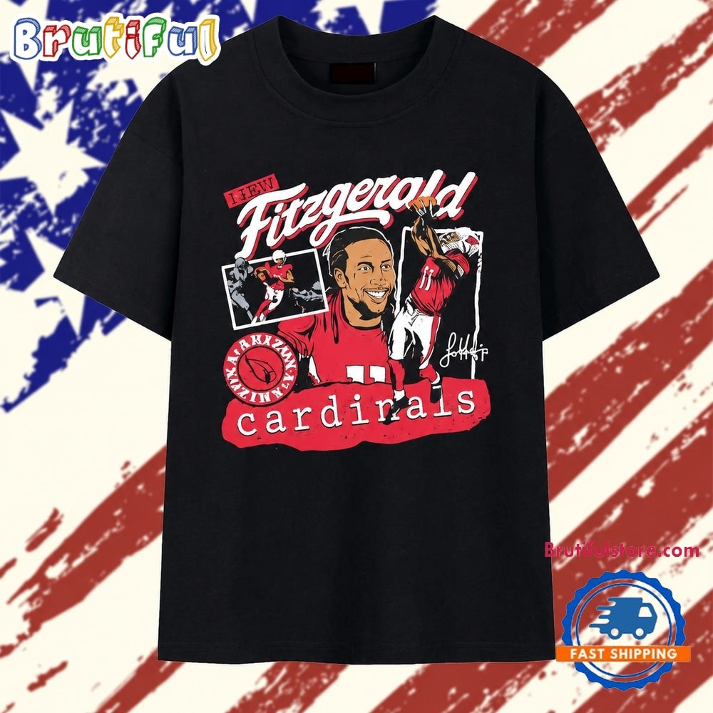 Larry Fitzgerald Arizona Cardinals Player Signature GraphicT Shirt