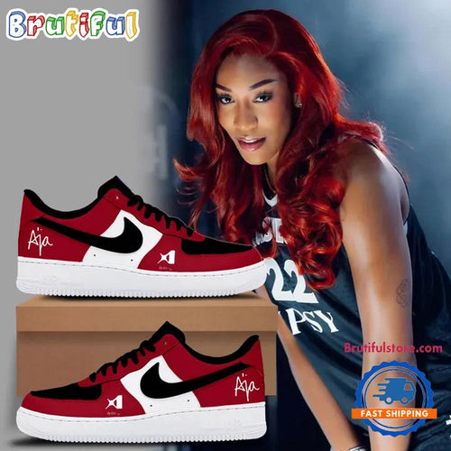 Las Vegas Aces A’Two A’ja Wilson Basketball Air Force 1 Sneaker Shoes