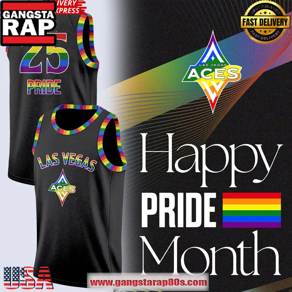 Las Vegas Aces Pride Night 2025 Special Edition Basketball Jersey
