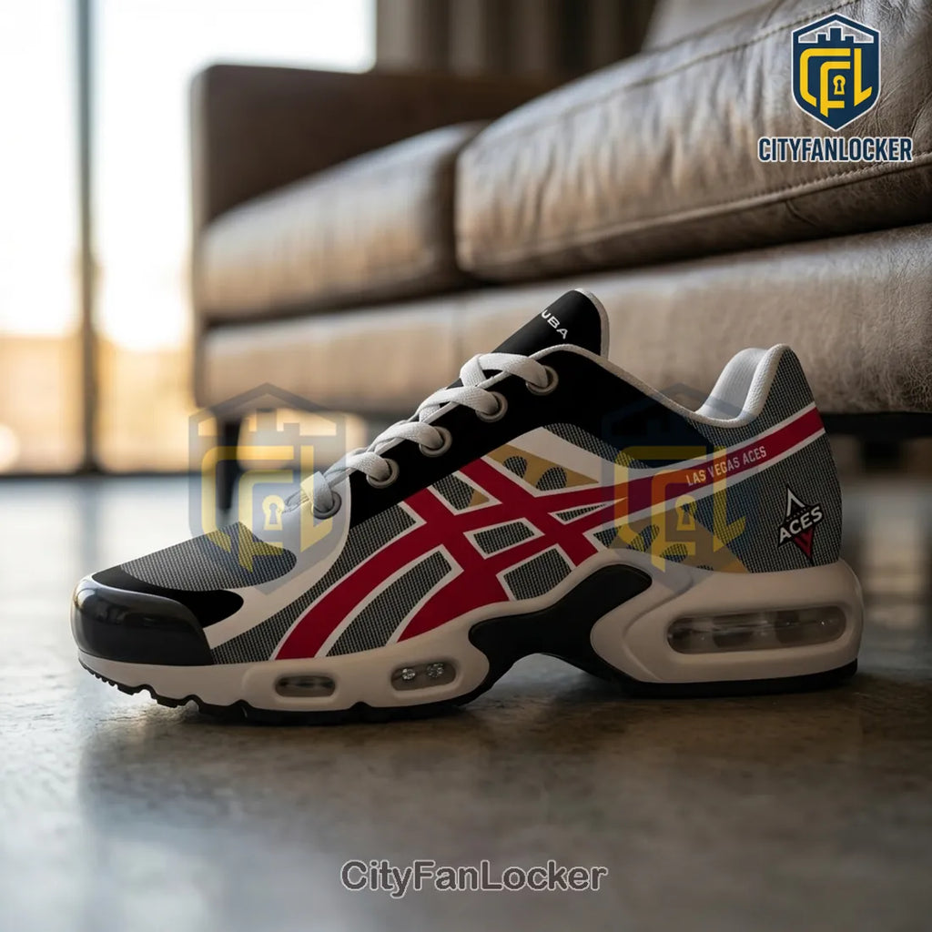 Las Vegas Aces WNBA Black and Red Air Max Plus Sneakers