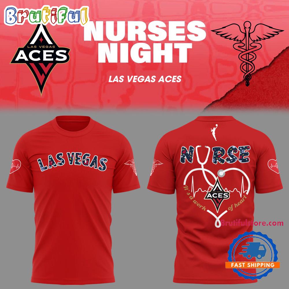 Las Vegas Aces WNBA x Nurses Night 2025 Hoodie T-Shirt