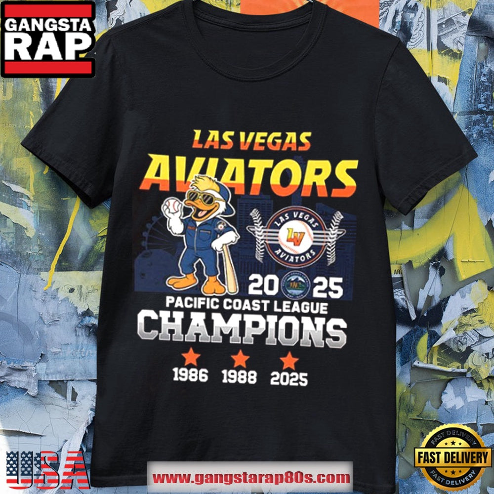 Las Vegas Aviators 2025 Pacific Coast League Champions Mascot T Shirt