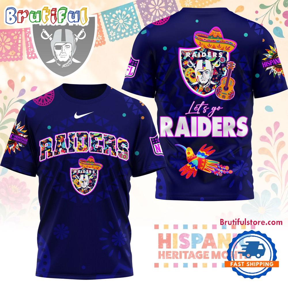 Las Vegas Raiders 2026 NFL Hispanic Heritage Fiesta 3D Shirt