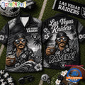 Las Vegas Raiders 2026 NFL Mascot Beach Vibes Summer Hawaiian Shirt