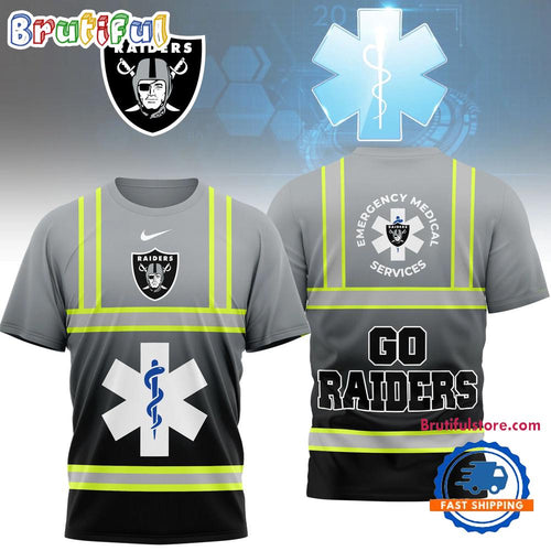 Las Vegas Raiders 2026 NFL National EMT & Paramedic Day Special New 3D Shirt