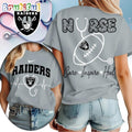 Las Vegas Raiders 2026 NFL Nurse Care Inspire Heal Unisex 3D Shirt